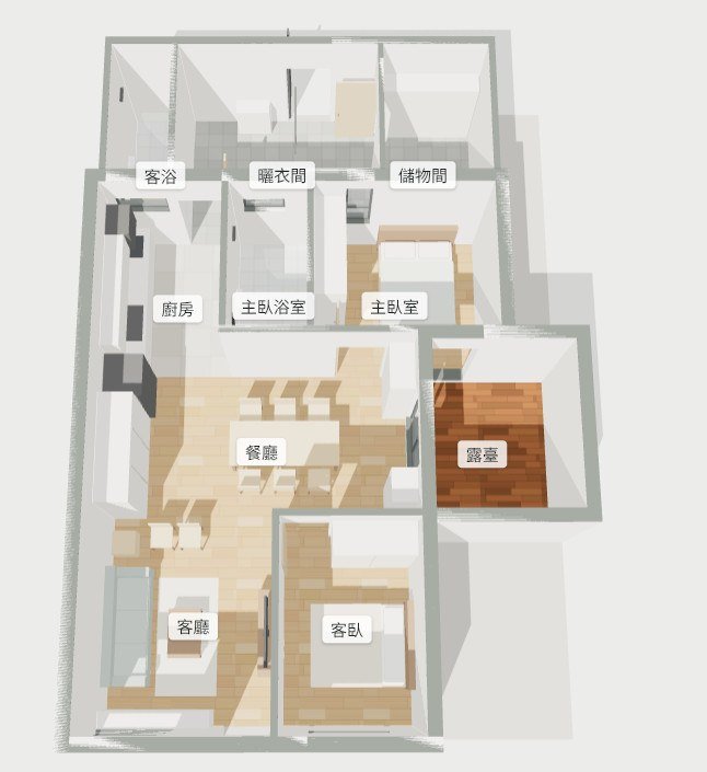 3D 俯瞰格局圖